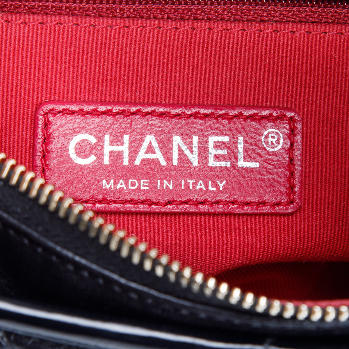 Chanel Black Aged Calfskin Leather Small Gabrielle Hobo