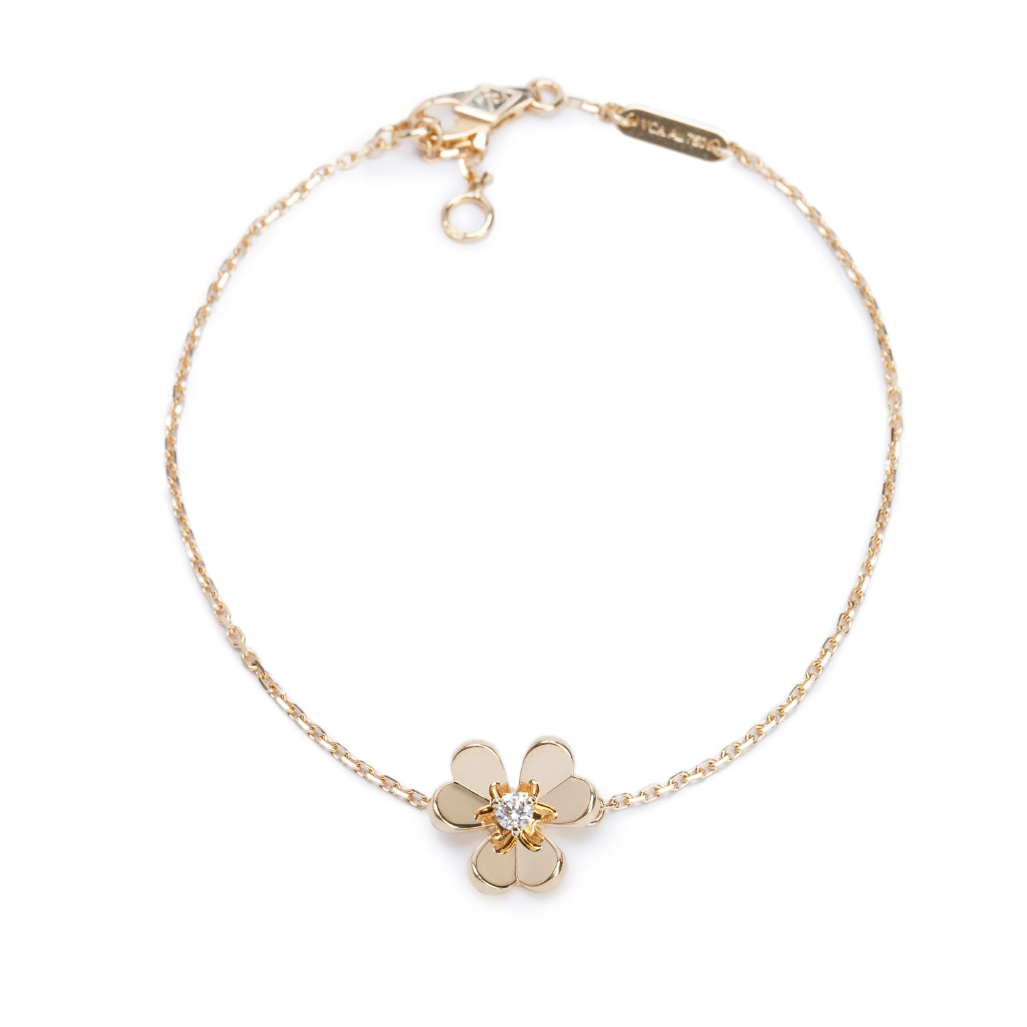 Van Cleef & Arpels 2026 18k Yellow Gold Frivole Bracelet, Mini Model w/ Box & Certificate