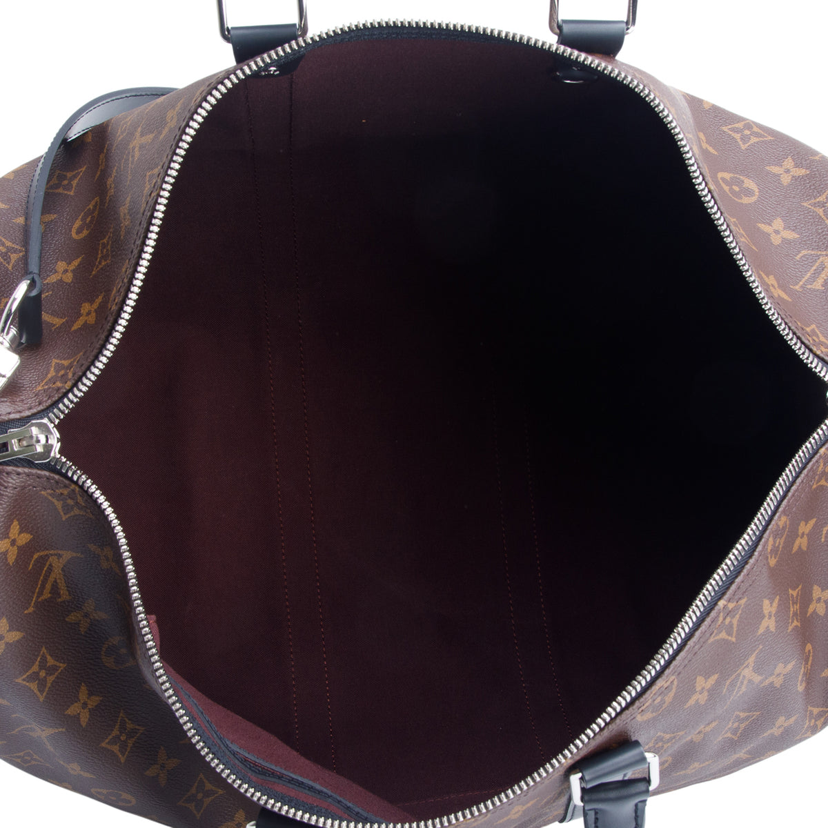 Louis Vuitton Monogram Macassar Keepall Bandouliere 55 w/ Strap