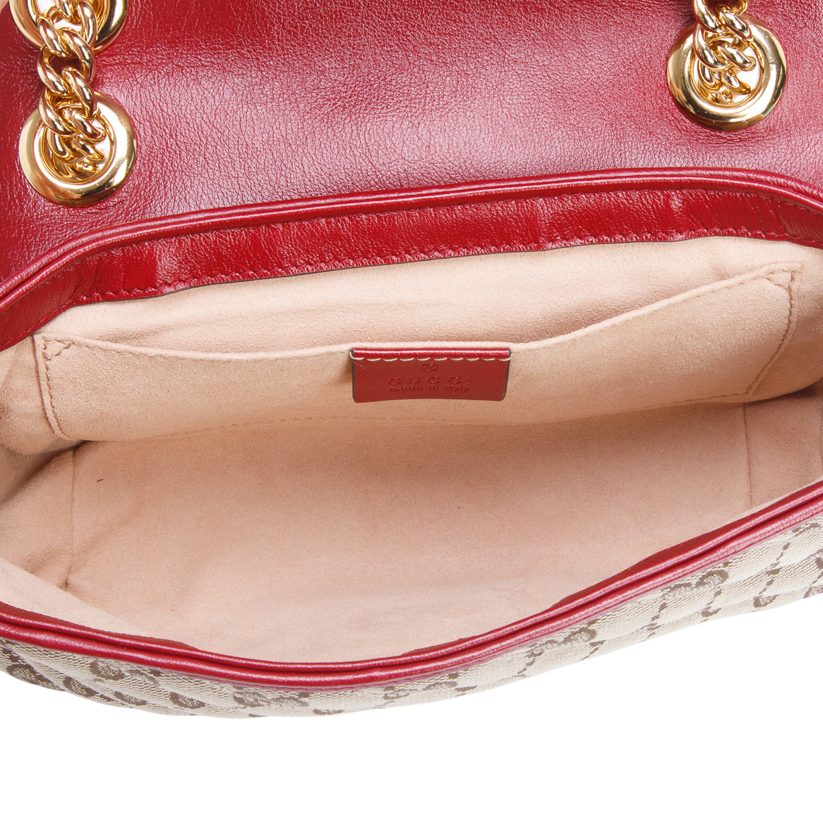 Gucci Monogram Matelasse Diagonal Small GG Marmont Shoulder Bag