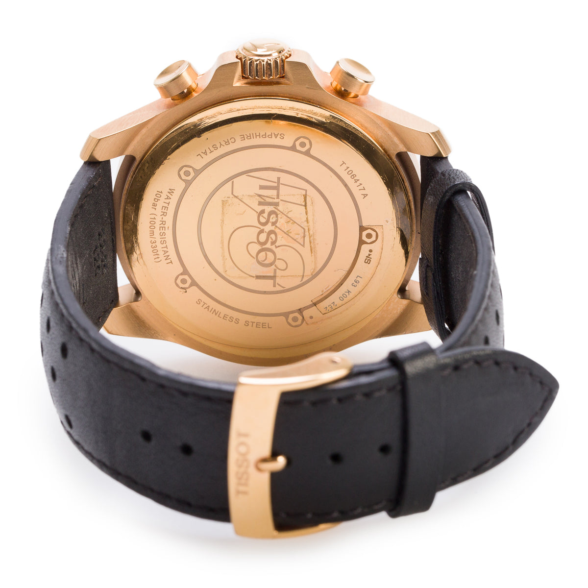 Tissot Gold-Plated Stainless Steel V8 42.5 MM Chronograph Quartz Watch