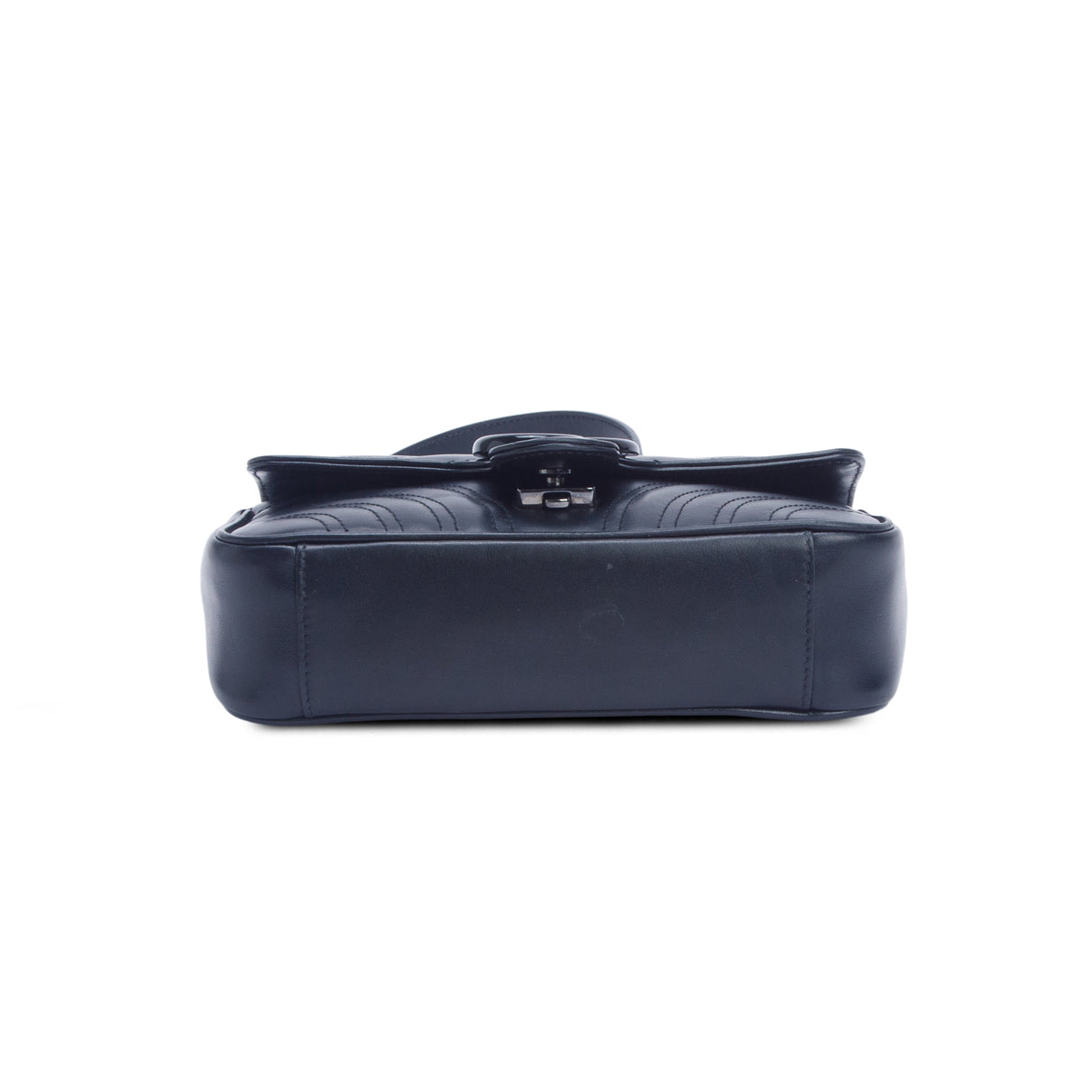 Gucci Black GG Marmont Matelasse Monochrome Small Shoulder Bag