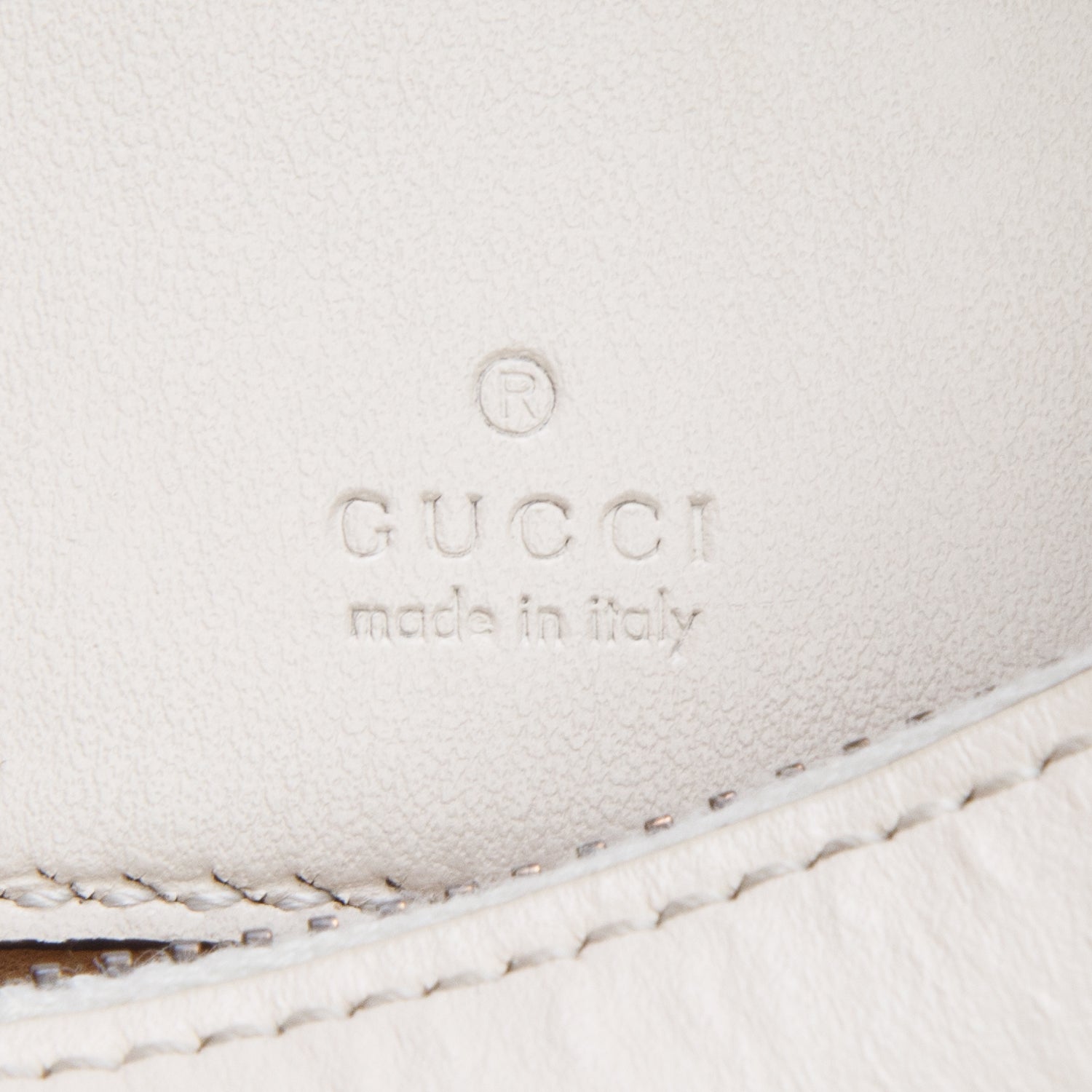 Gucci Cream Calfskin Matelasse Chevron Mini GG Marmont Half Moon Hobo w/ Strap