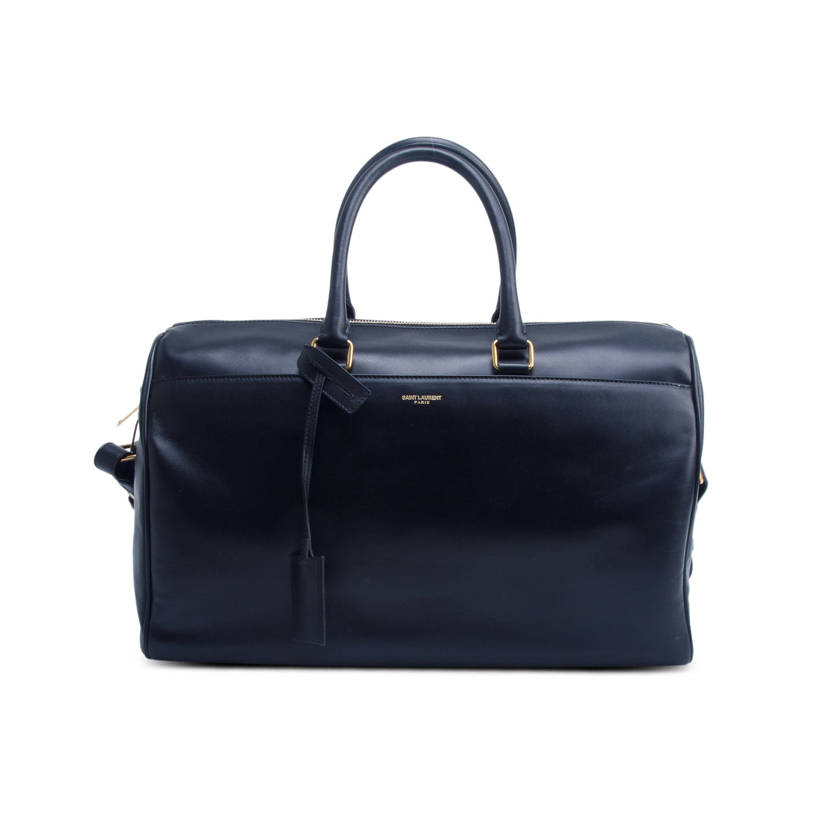 Saint Laurent Black Calfskin 12 Hour Duffle w/ Strap
