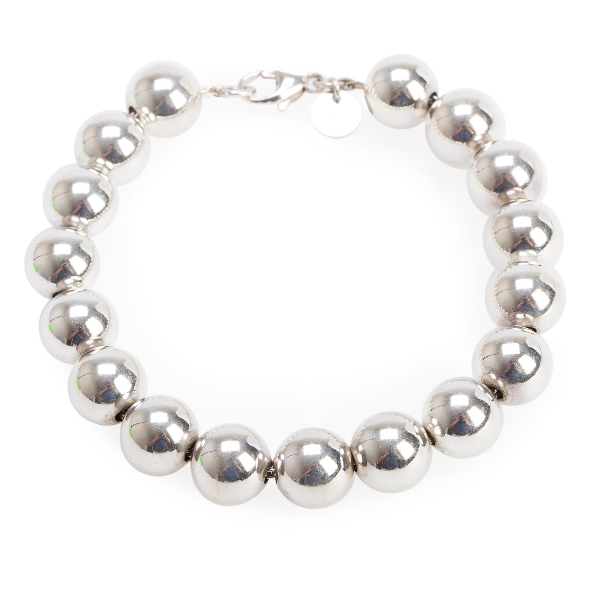 Tiffany & Co. Sterling Silver 10 MM HardWear Ball Bracelet