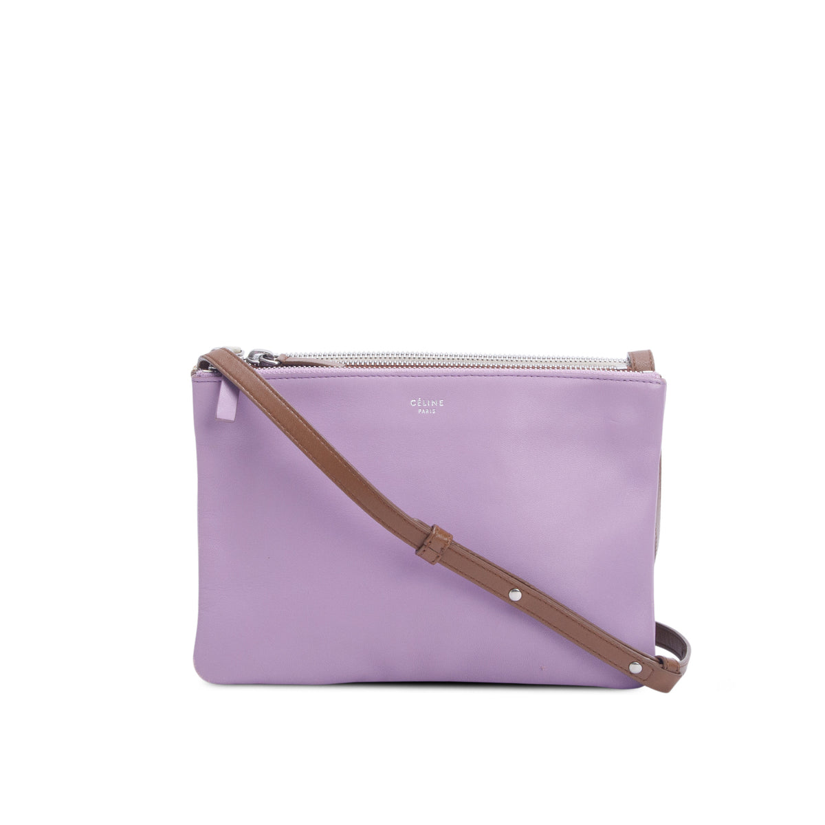 Celine Tri-Color Lambskin Small Trio Crossbody Bag