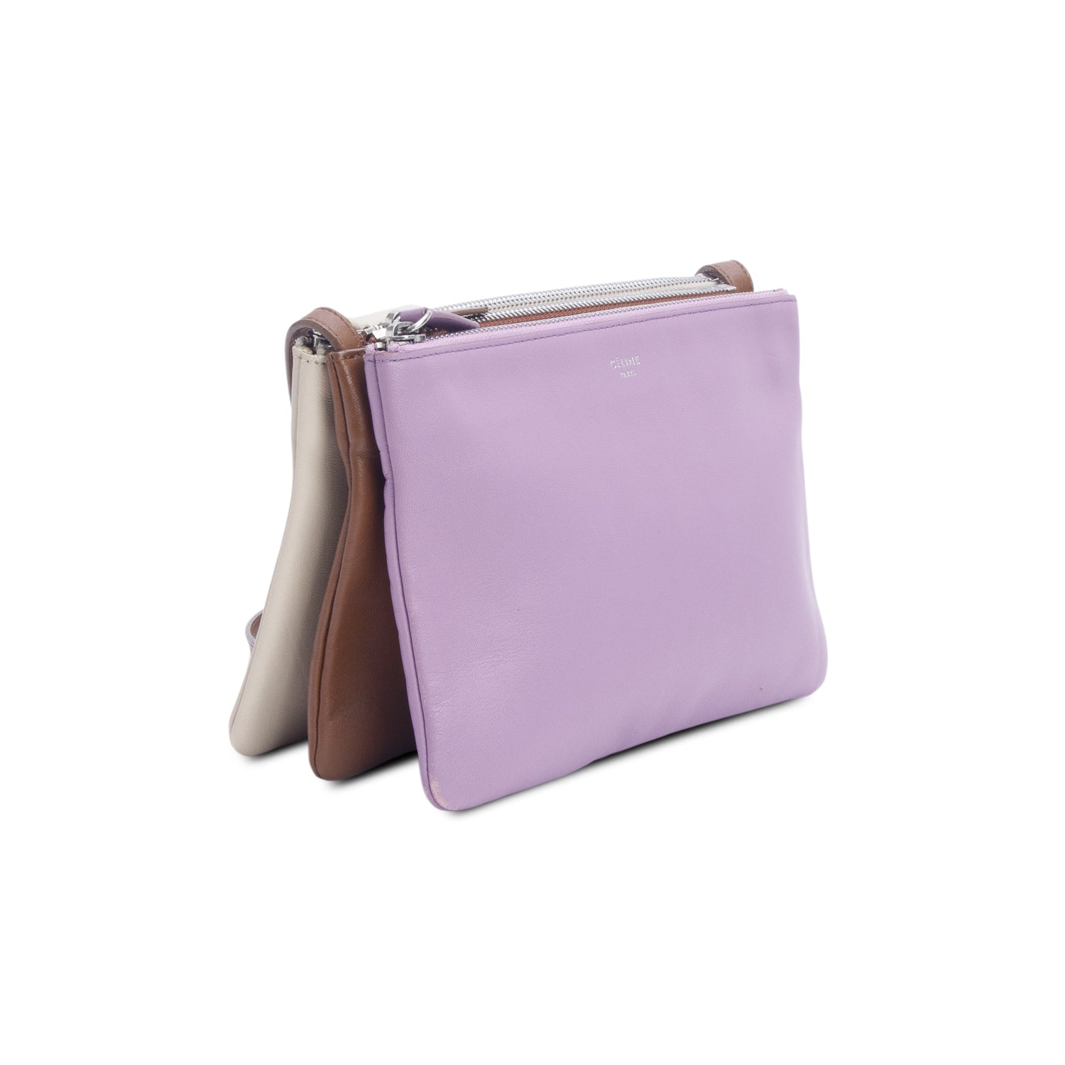 Celine Tri-Color Lambskin Small Trio Crossbody Bag