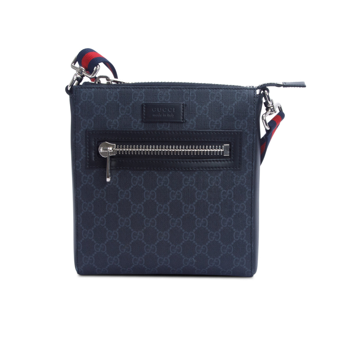 Gucci Black GG Supreme Small Messenger Bag