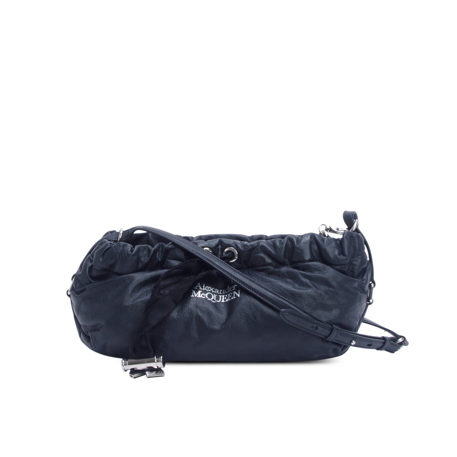 Alexander McQueen Black Calfskin Bundle Bag