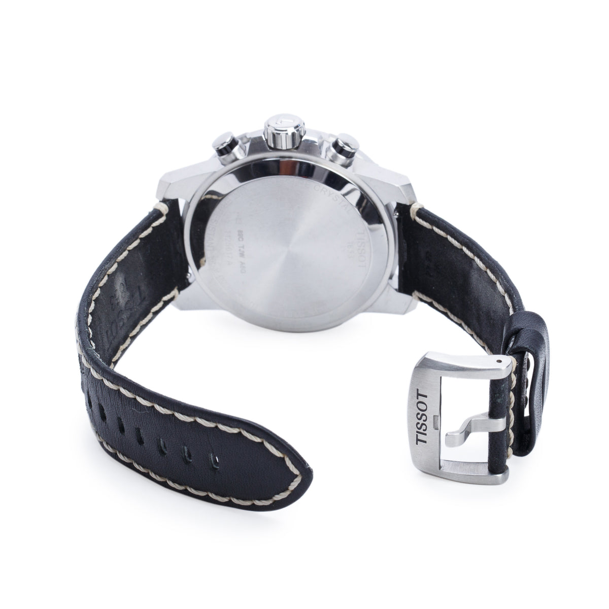 Tissot Stainless Steel Supersport 45.5 MM Chronograph Quartz Watch Black Dial w/ Box & Papers