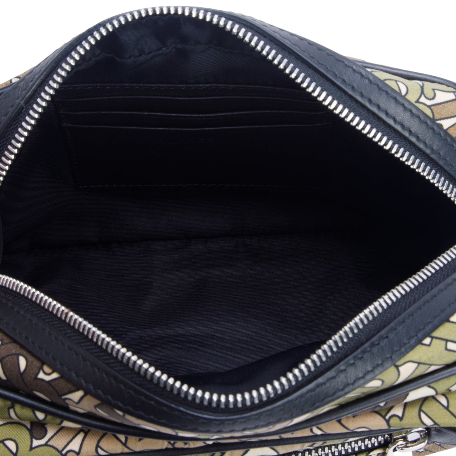Burberry Green Nylon Monogram Crossbody Bag