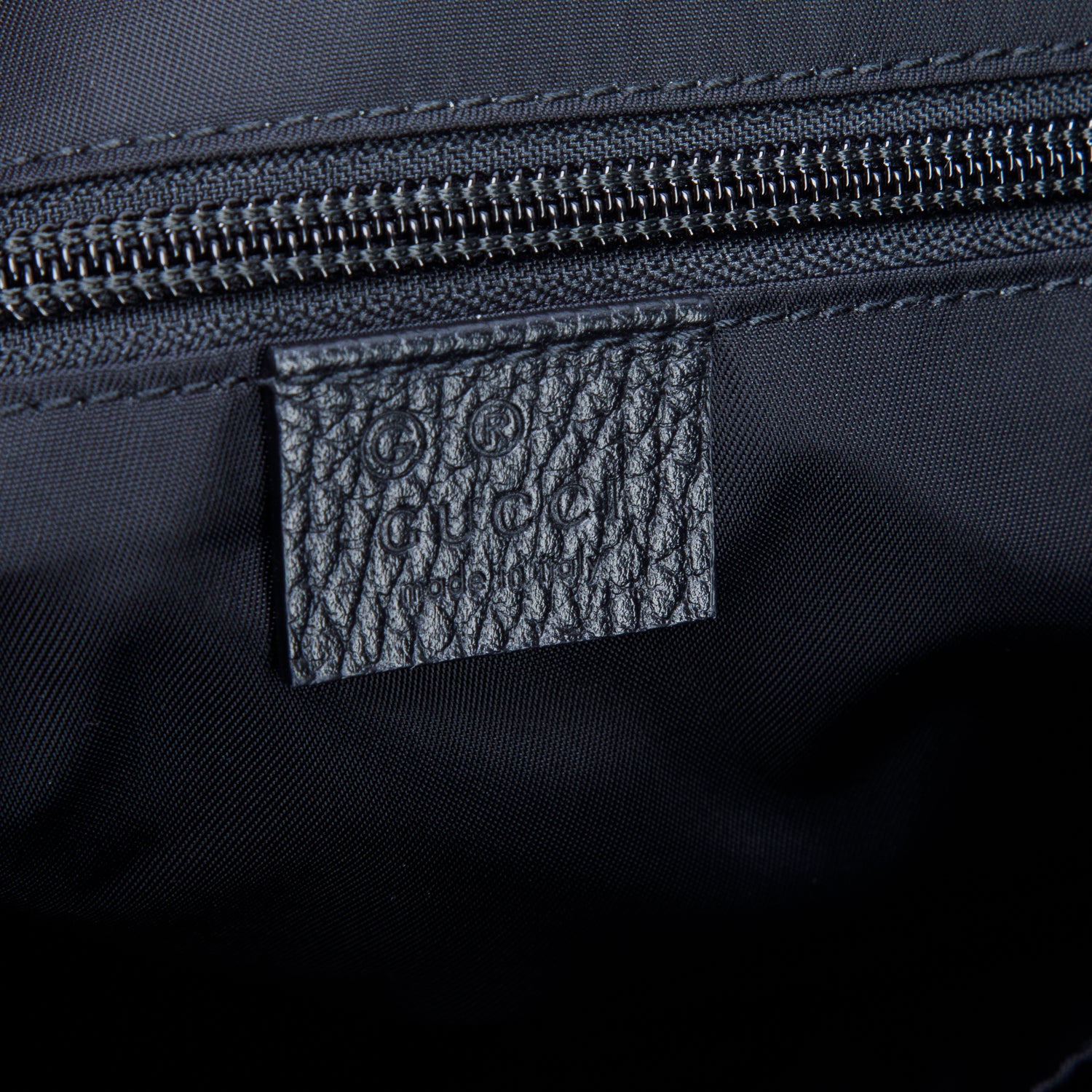 Gucci Black GG Supreme Nylon Messenger Bag