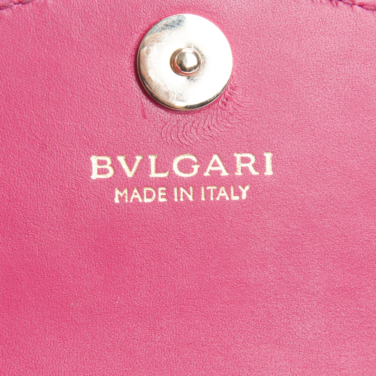 Bulgari Pink Calfskin Serpenti Forever Chain Pochette w/ Box