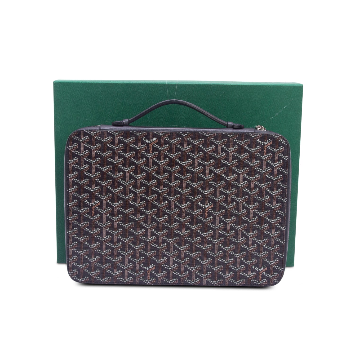 Goyard 2020 Black Goyardine Universal Companion Portfolio w/ Box