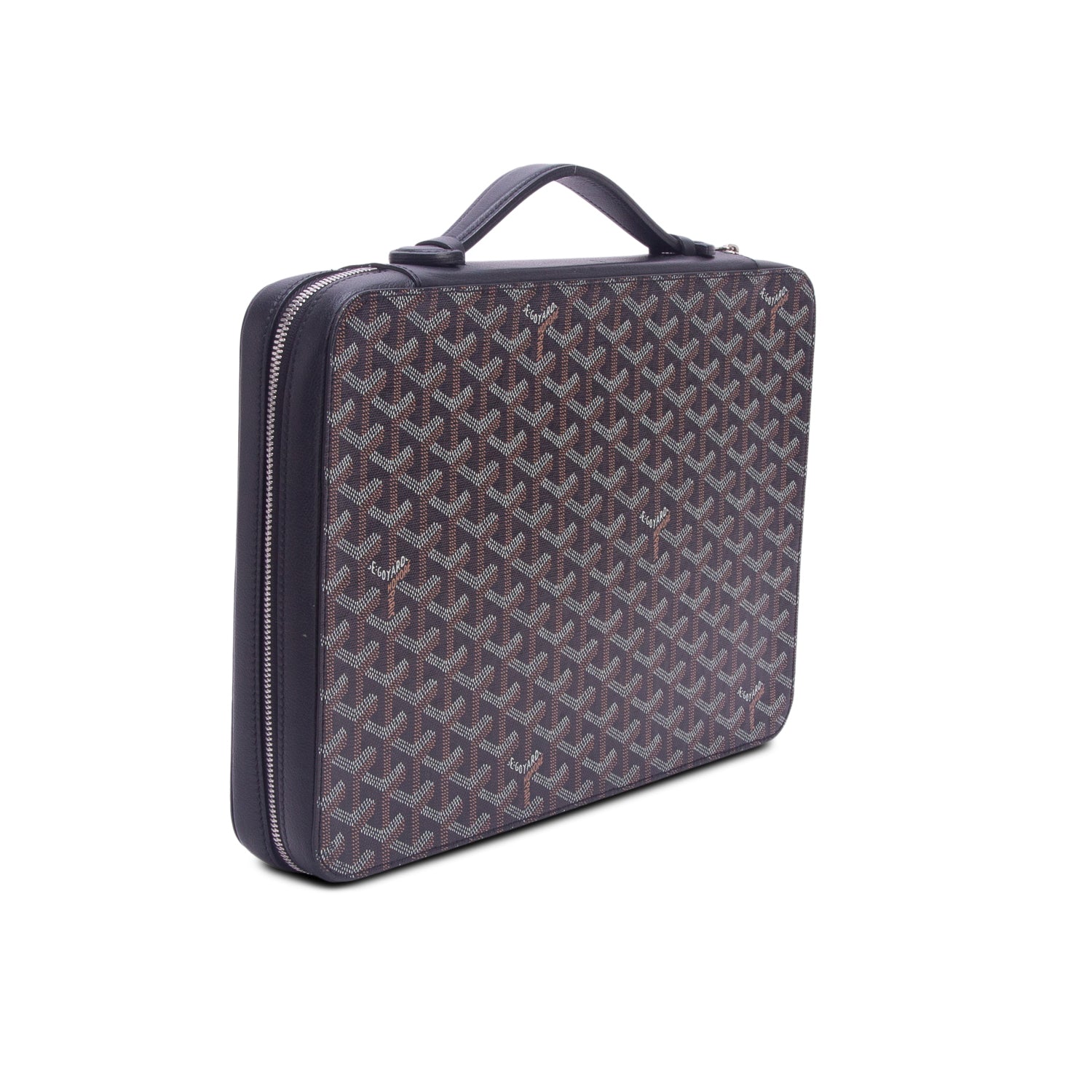 Goyard 2020 Black Goyardine Universal Companion Portfolio w/ Box