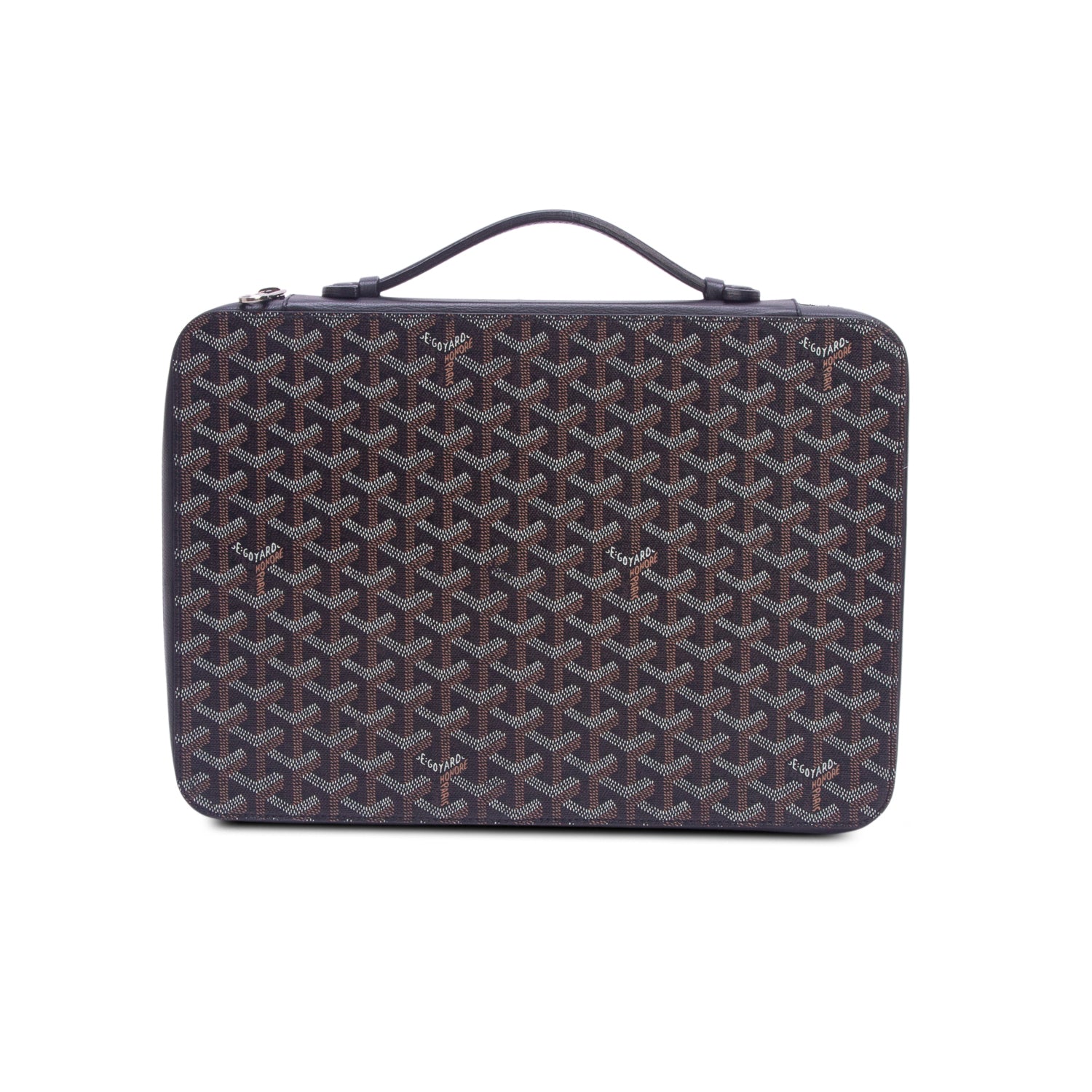 Goyard 2020 Black Goyardine Universal Companion Portfolio w/ Box