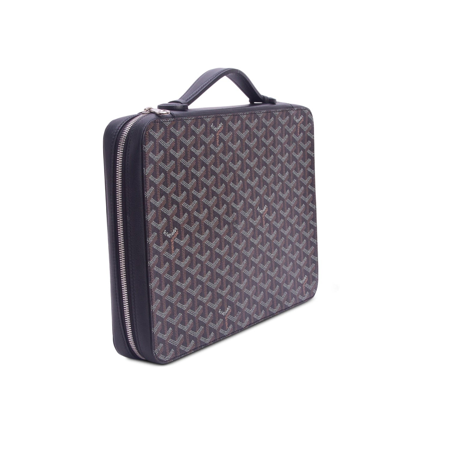Goyard 2020 Black Goyardine Universal Companion Portfolio w/ Box