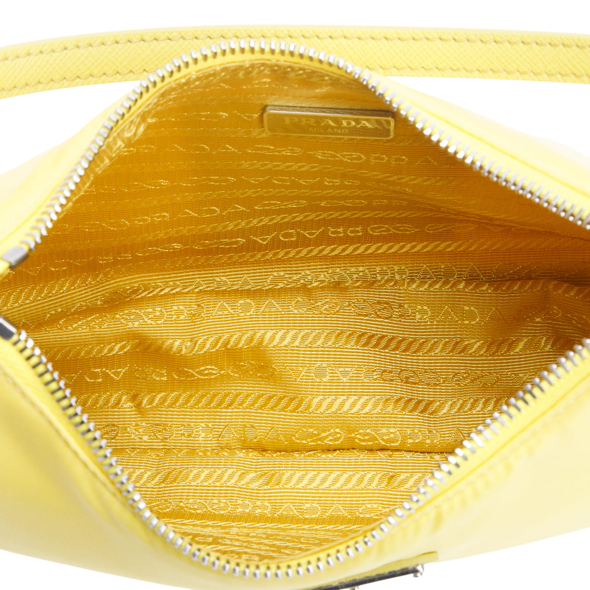 Prada Yellow Re-Nylon Saffiano Re-Edition 2000 Mini Bag
