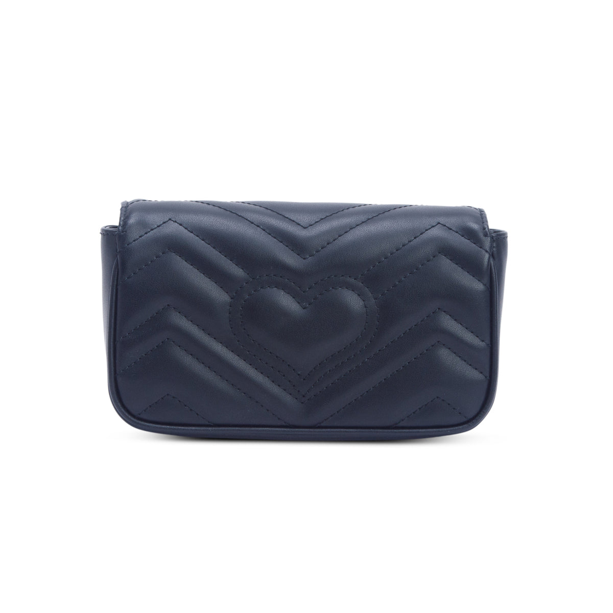 Gucci Black GG Marmont Matelasse Leather Super Mini Bag