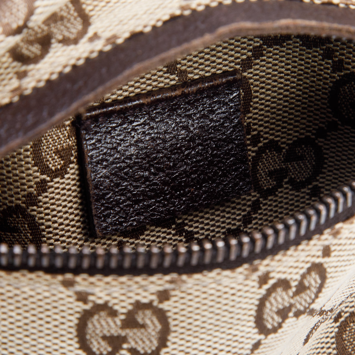 Gucci Brown Monogram Web Belt Bag
