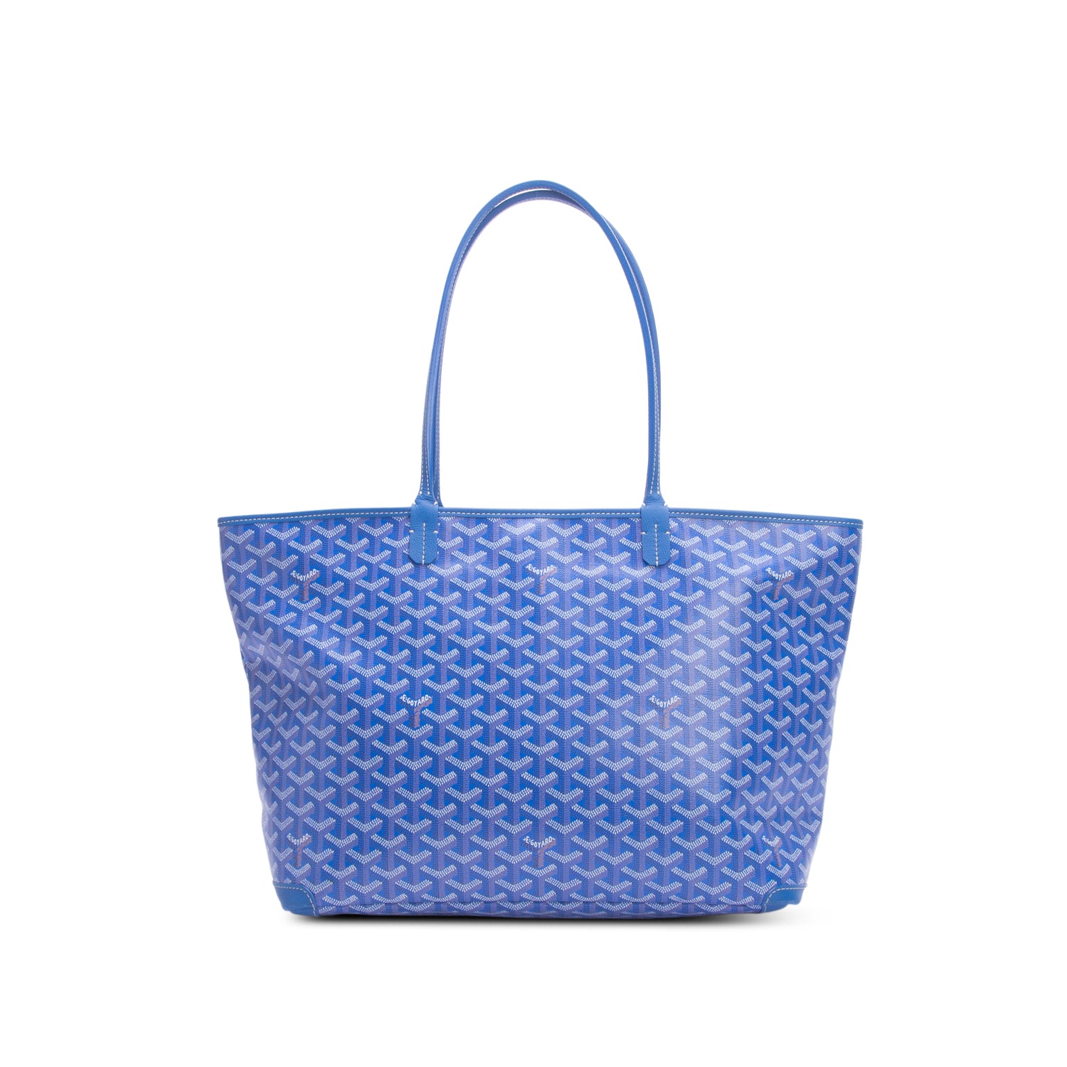 Goyard 2024 Blue Monogram and Leather Trim Artois MM