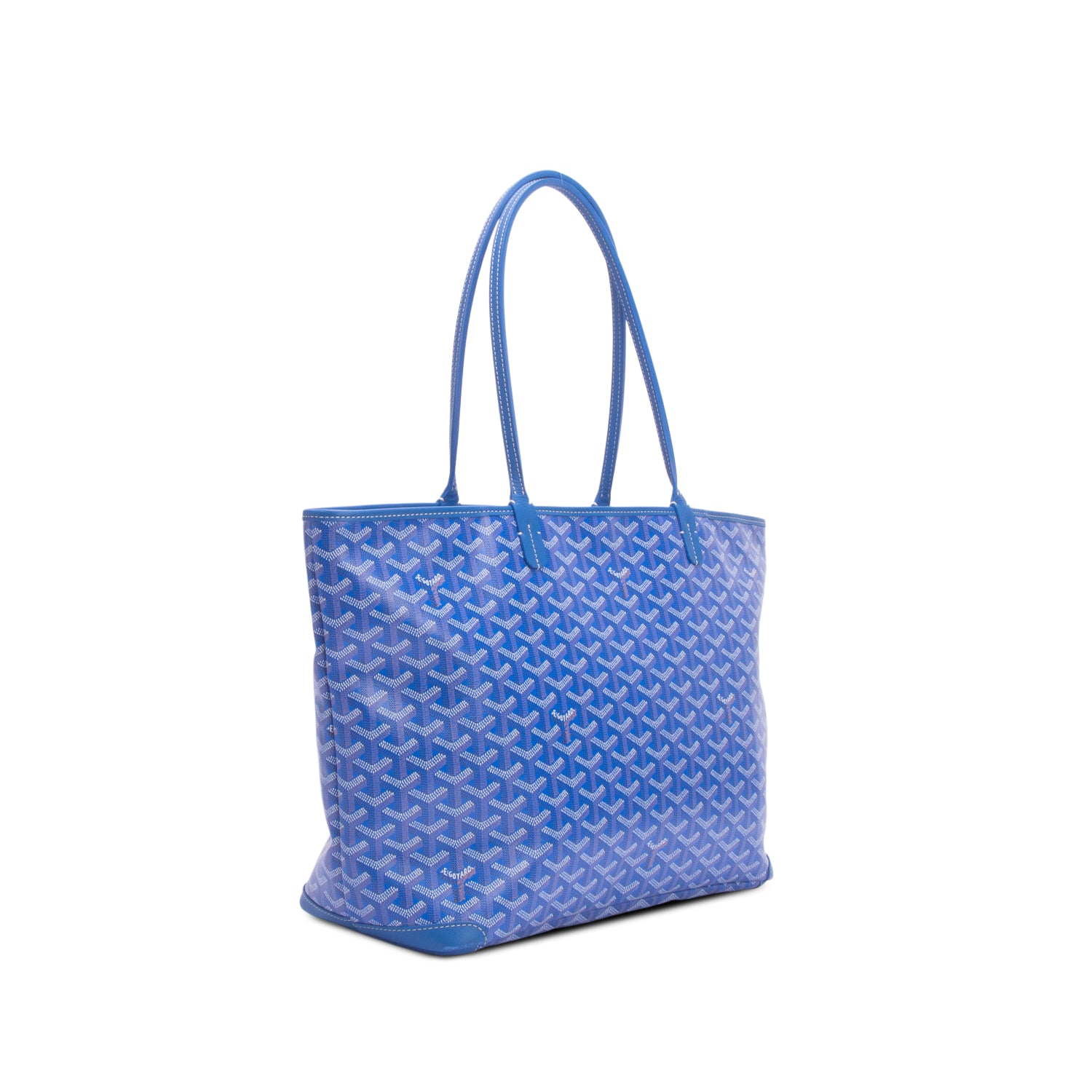 Goyard 2024 Blue Monogram and Leather Trim Artois MM