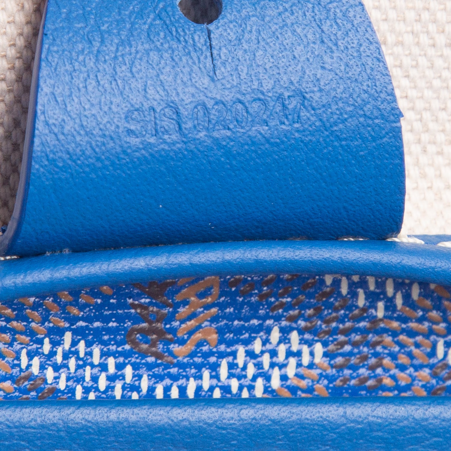 Goyard 2024 Blue Monogram and Leather Trim Artois MM