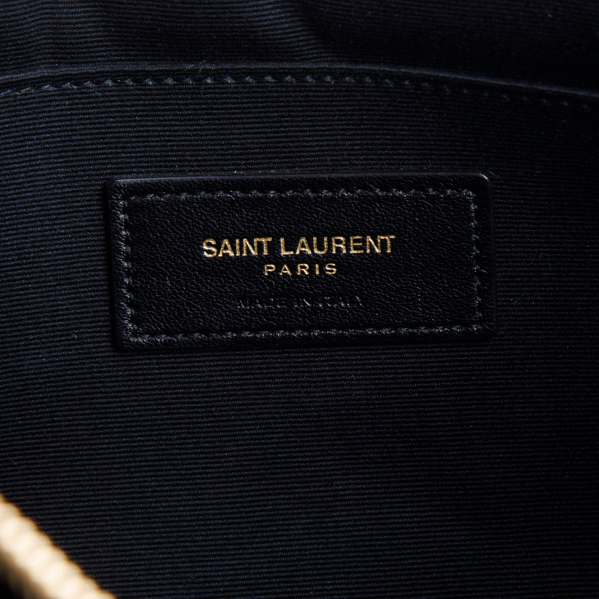 Saint Laurent Black Lambskin Cassandre Matelasse Document Holder