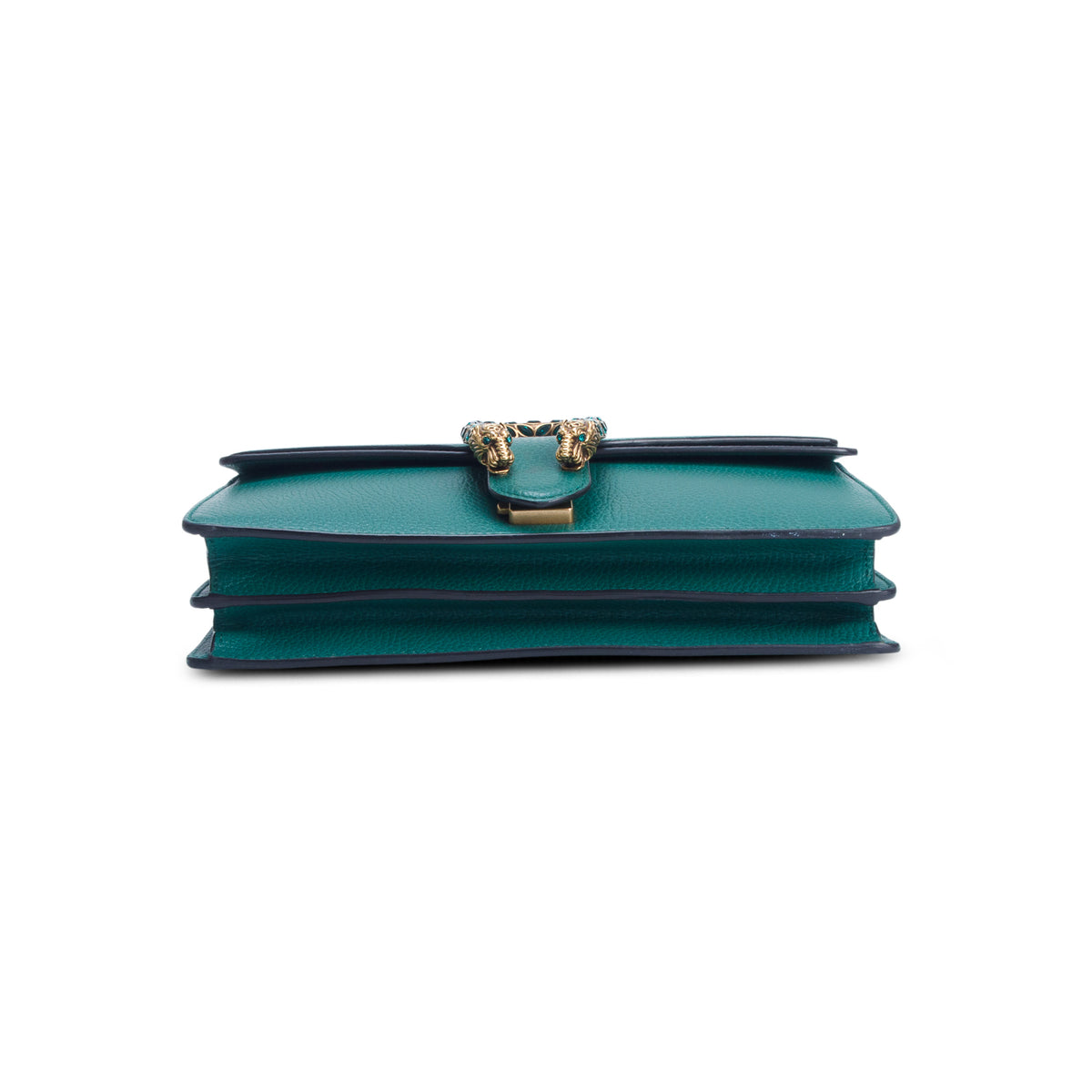 Gucci Green Pebbled Calfskin Small Dionysus Shoulder Bag w/ Box