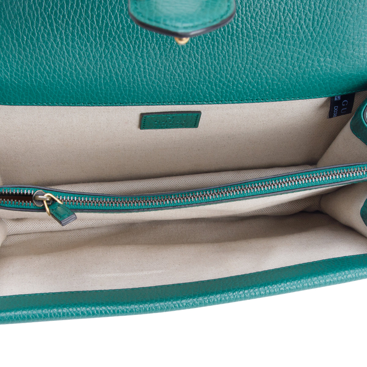 Gucci Green Pebbled Calfskin Small Dionysus Shoulder Bag w/ Box