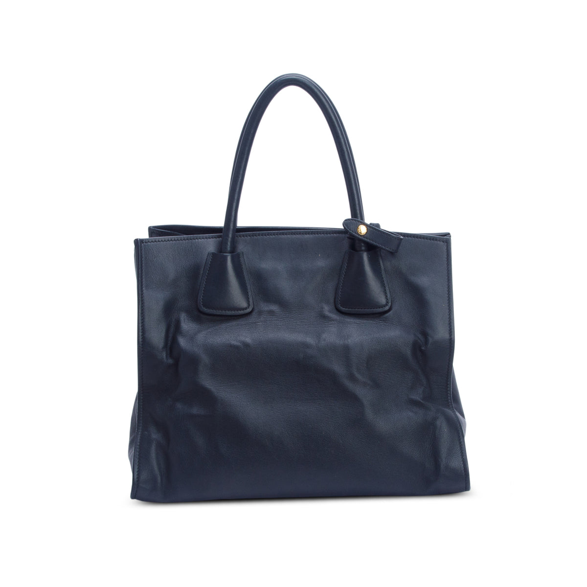 Prada Black City Calf Front Pocket Tote