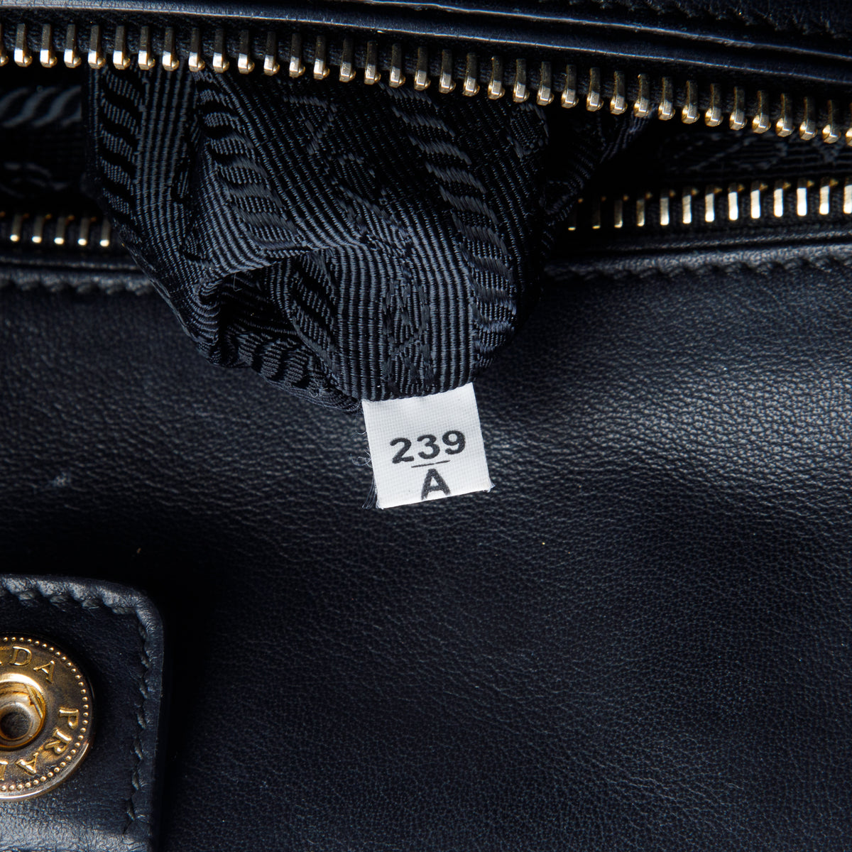 Prada Black City Calf Front Pocket Tote