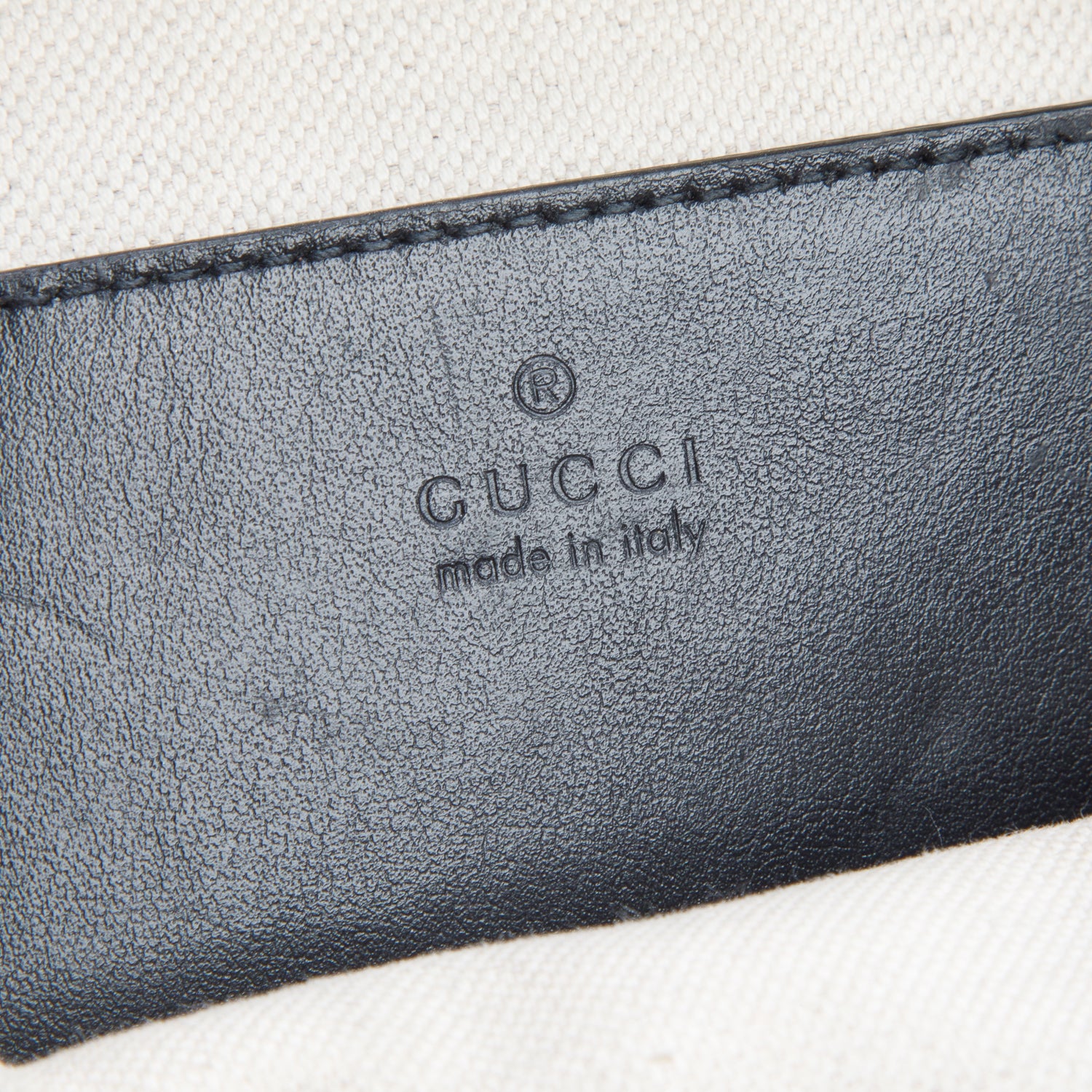Gucci Black Calfskin GG Tennis Embossed Sling Bag