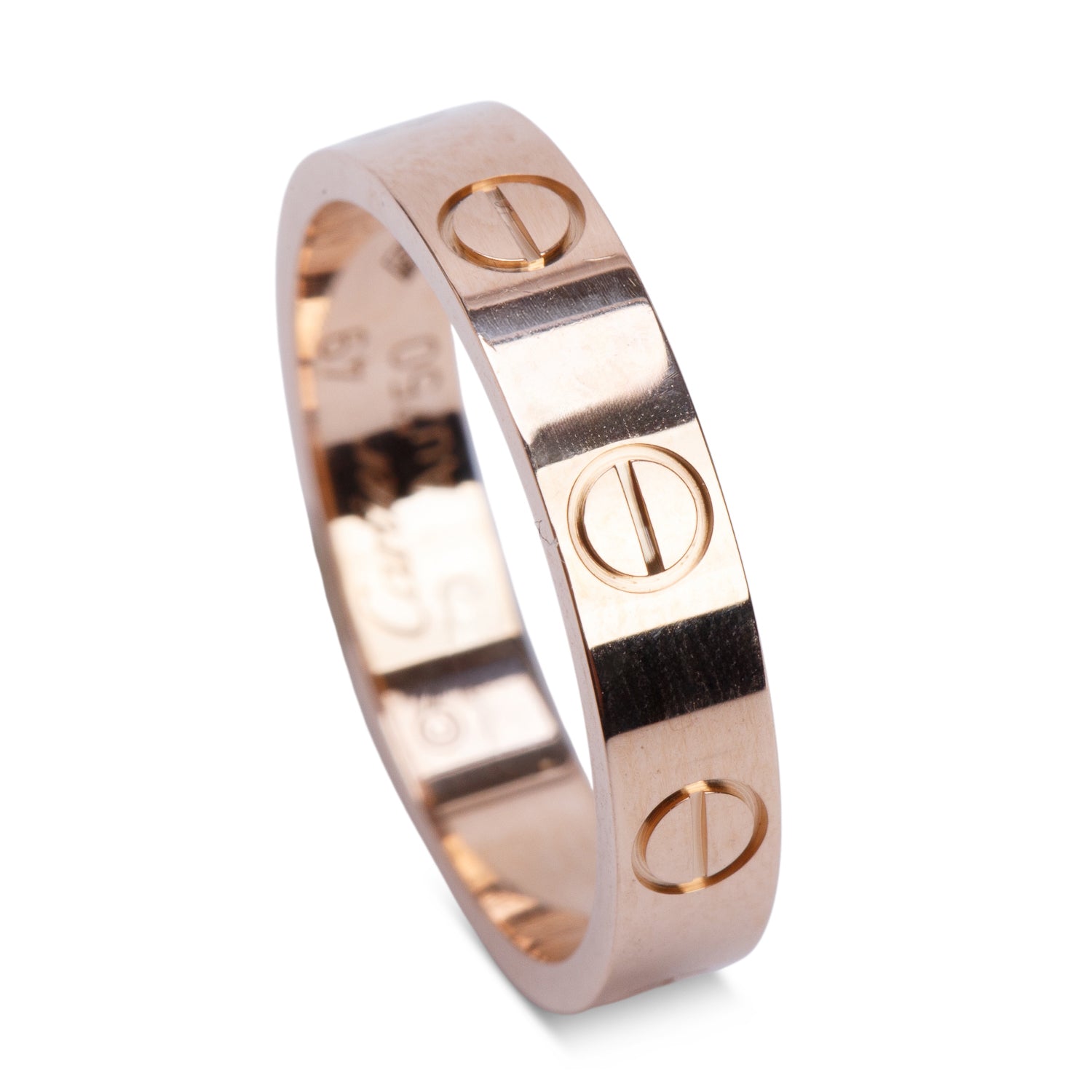 Cartier 18k Rose Gold 3.6 MM Love Wedding Band Ring, Size 49 4.75 w/ Box & Certificate
