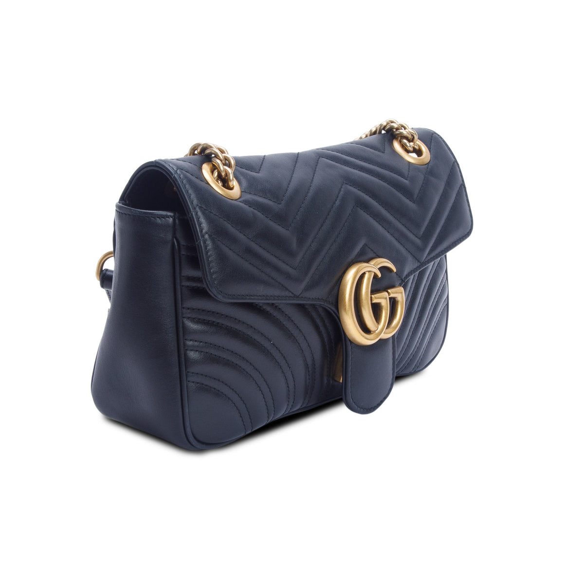Gucci Black GG Marmont Matelasse Medium Shoulder Bag