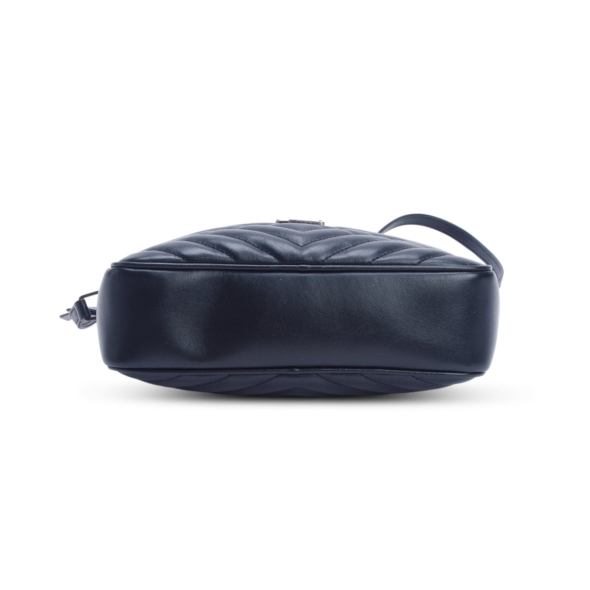 Saint Laurent 2022 Black Calfskin Matelasse Monogram Lou Camera Bag