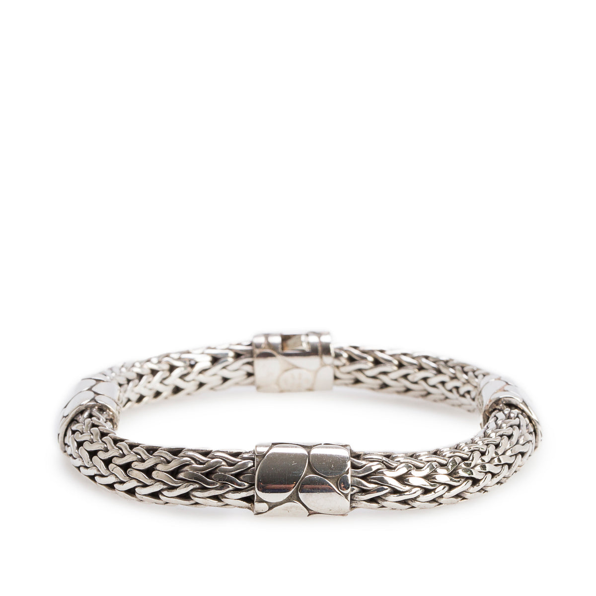 John Hardy Sterling Silver Kali Pebble Station Classic Chain Bracelet