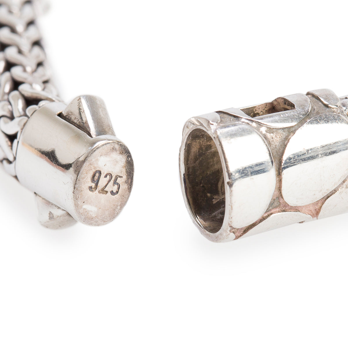 John Hardy Sterling Silver Kali Pebble Station Classic Chain Bracelet