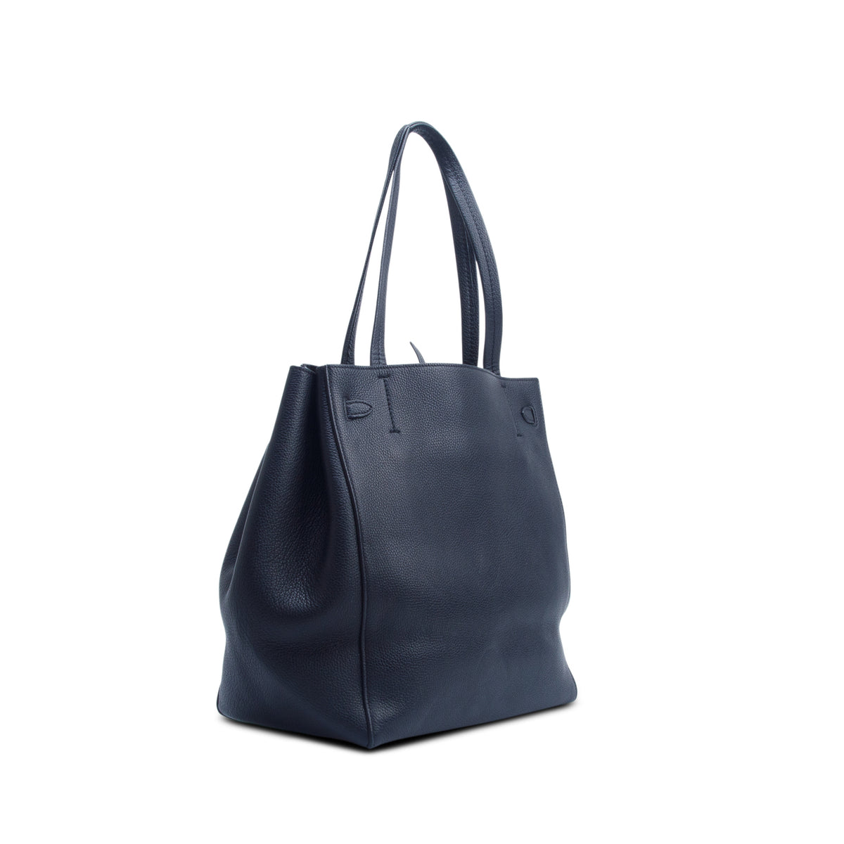 Celine Black Soft Grained Calfskin Small Belt Cabas Phantom