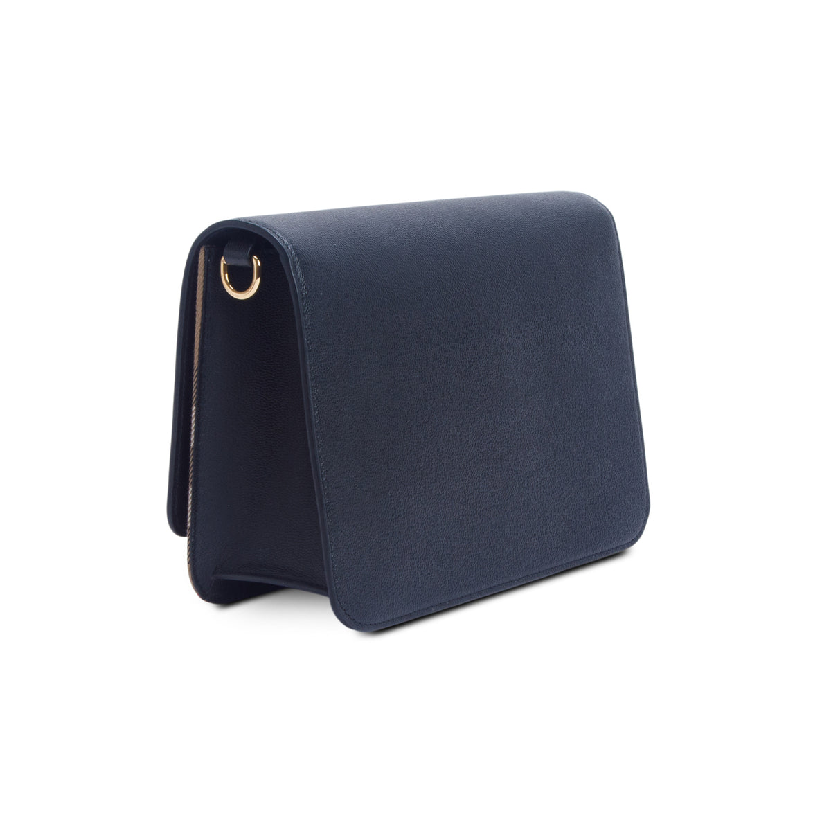 Burberry Derby Calfskin House Check Mackford Crossbody Bag