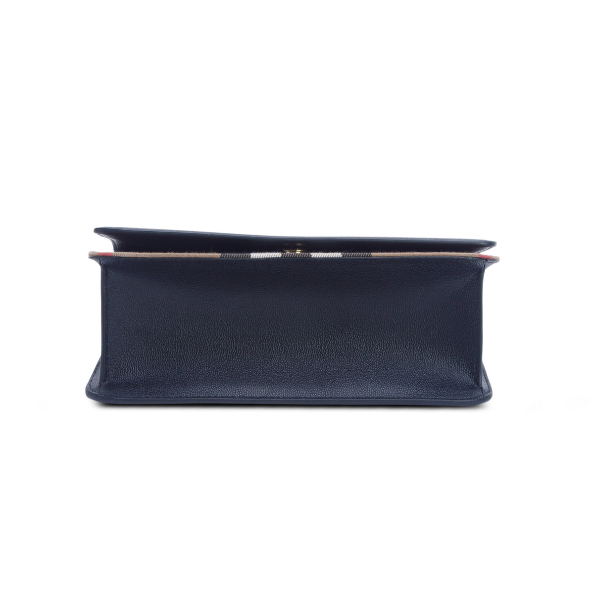 Burberry Derby Calfskin House Check Mackford Crossbody Bag