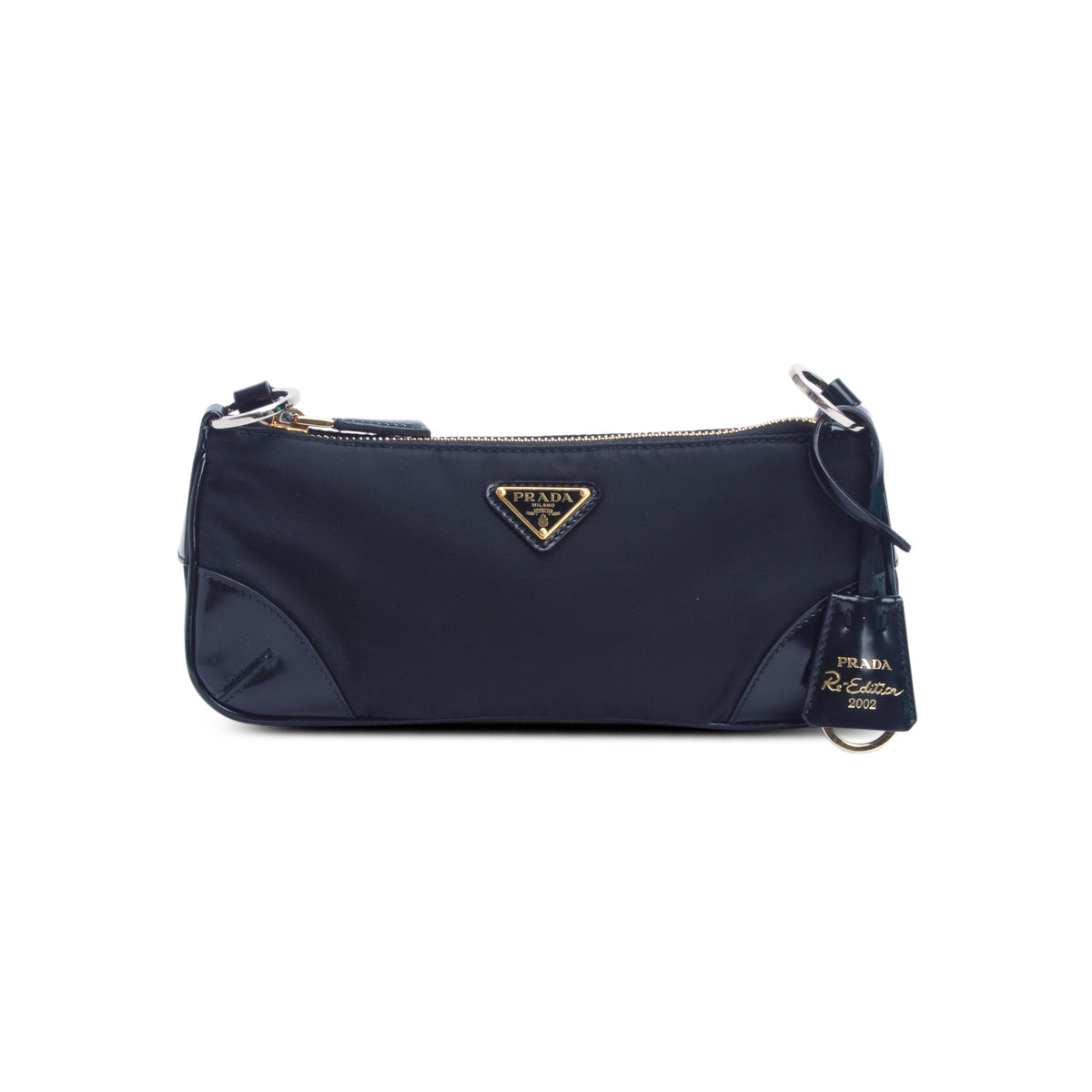 Prada Black Re-Nylon Spazzolato Re-Edition 2002 Shoulder Bag