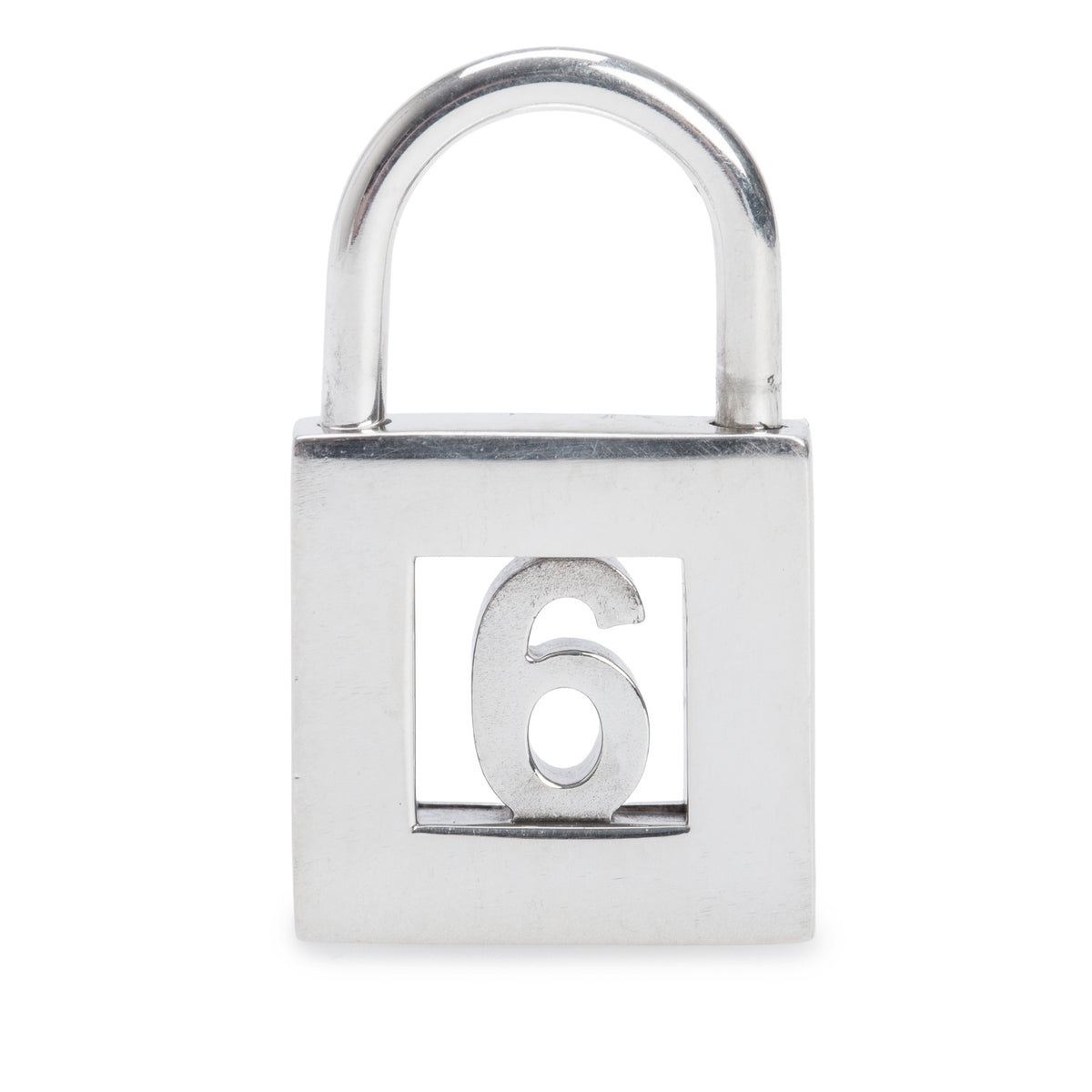 Tiffany & Co. Sterling Silver Number '6' Lock Charm