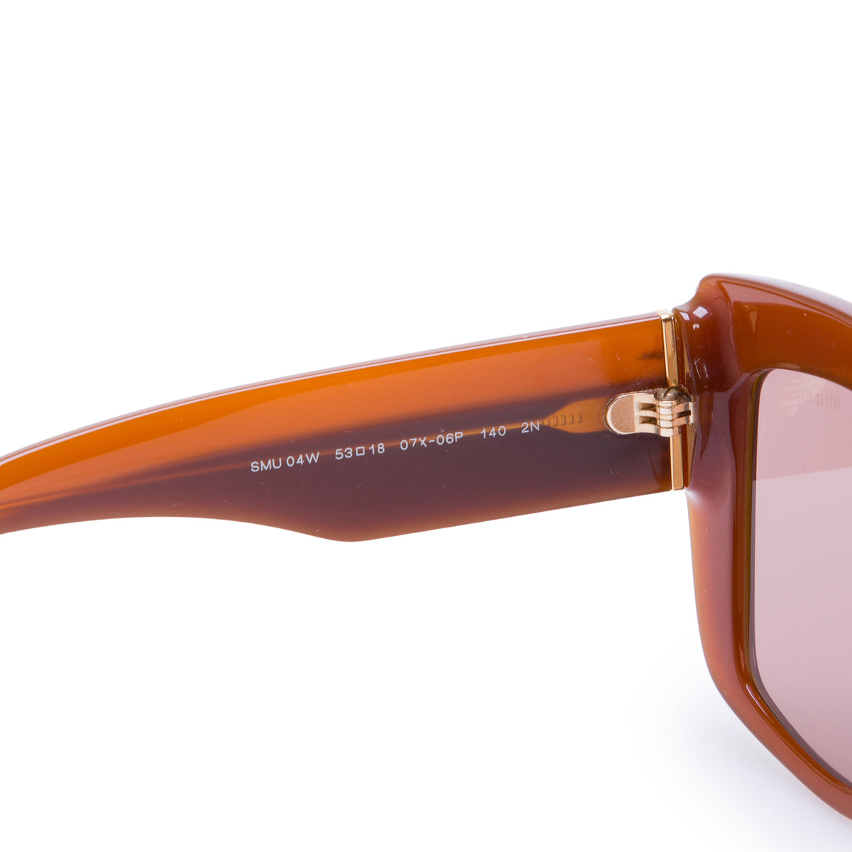 Miu Miu SMU 04W Brown Square Sunglasses w/ Case