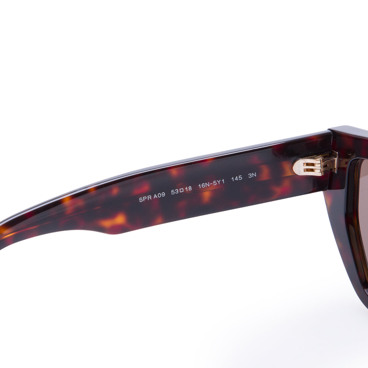 Prada SPRA09 Havana Acetate Logo Square Sunglasses w/ Box & Case