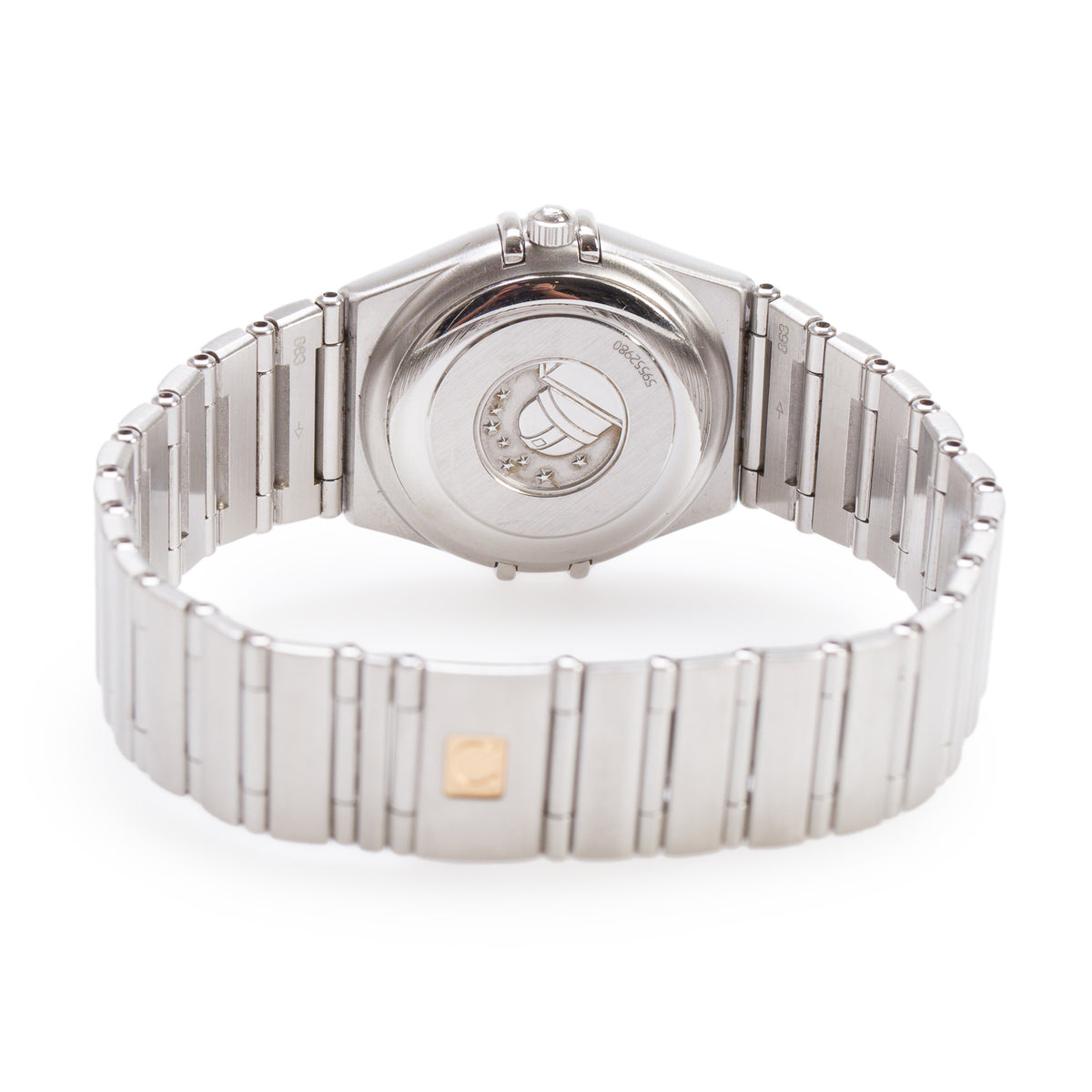 Omega Stainless Steel Constellation 28 MM Automatic Watch Silver Dial