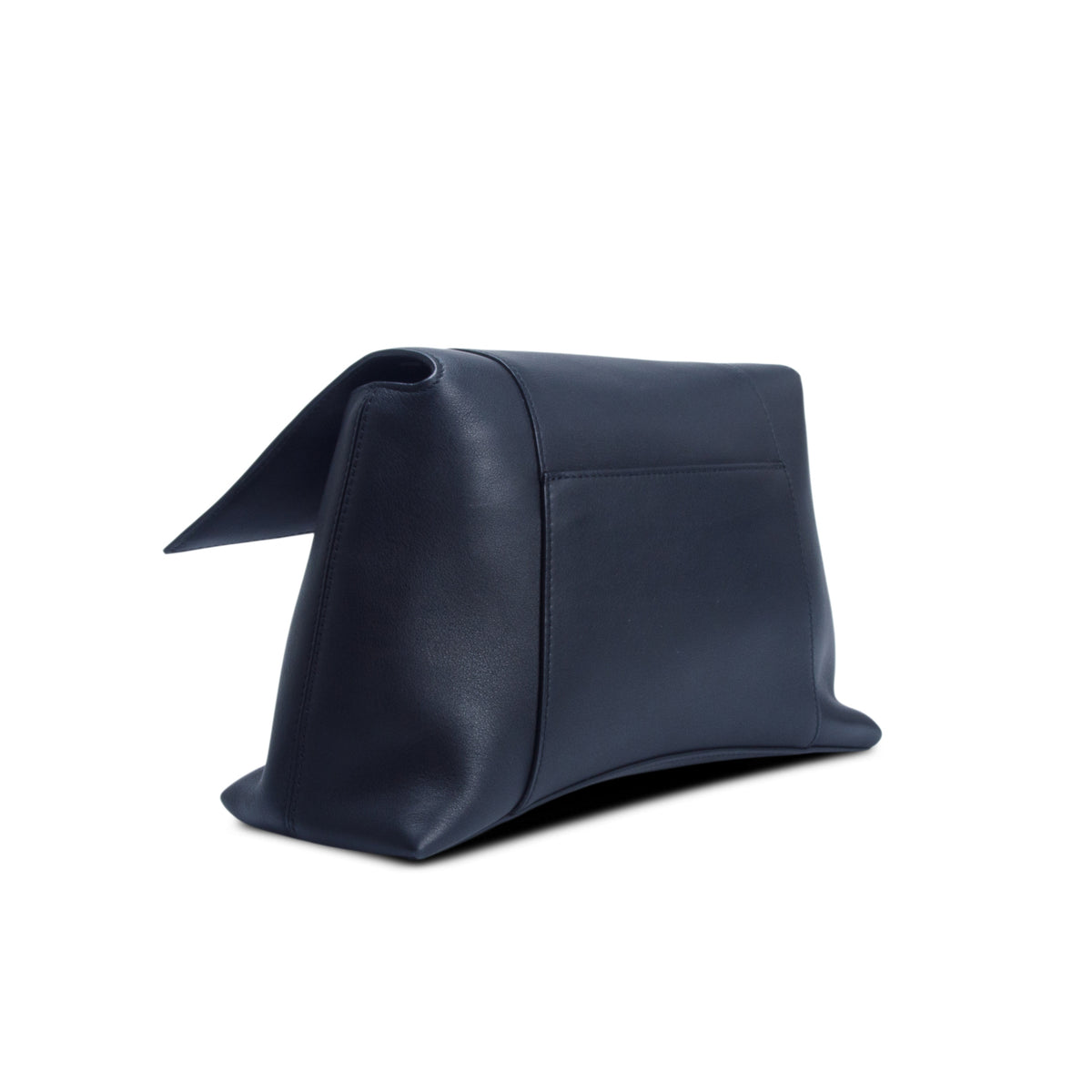 Balenciaga Black Semi Matte Smooth Calfskin Small Downtown Shoulder Bag