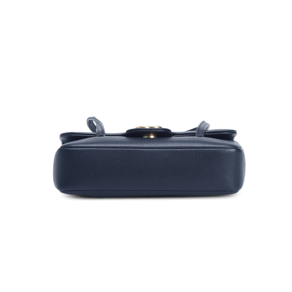 Chanel Black Shiny Caviar Mini Preppy Coco Shoulder Bag