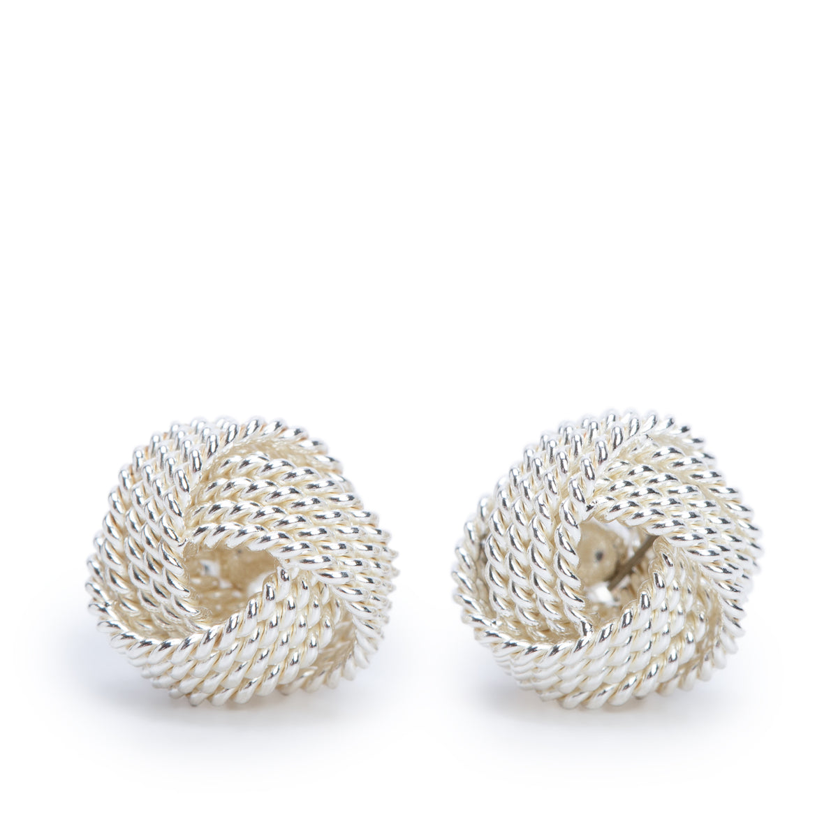 Tiffany & Co. Sterling Silver Twist Knot Earrings