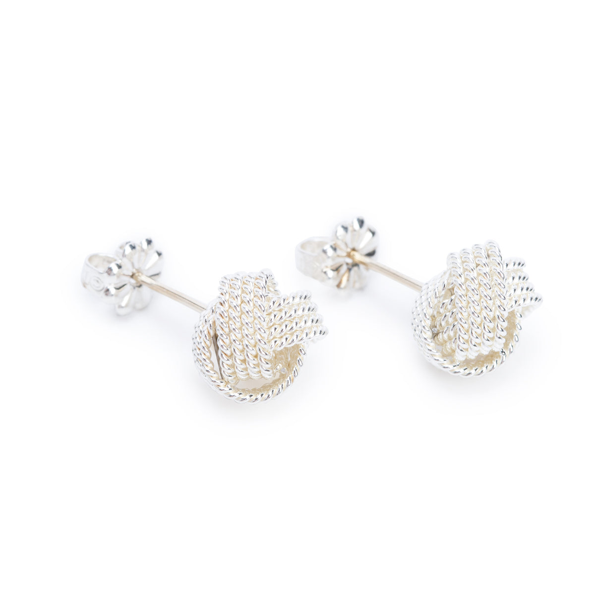 Tiffany & Co. Sterling Silver Twist Knot Earrings